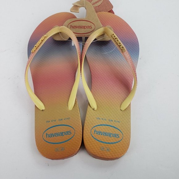 Havaianas Slim Gradient Sunset Womens Sandal Size 9/10 - Picture 2 of 4